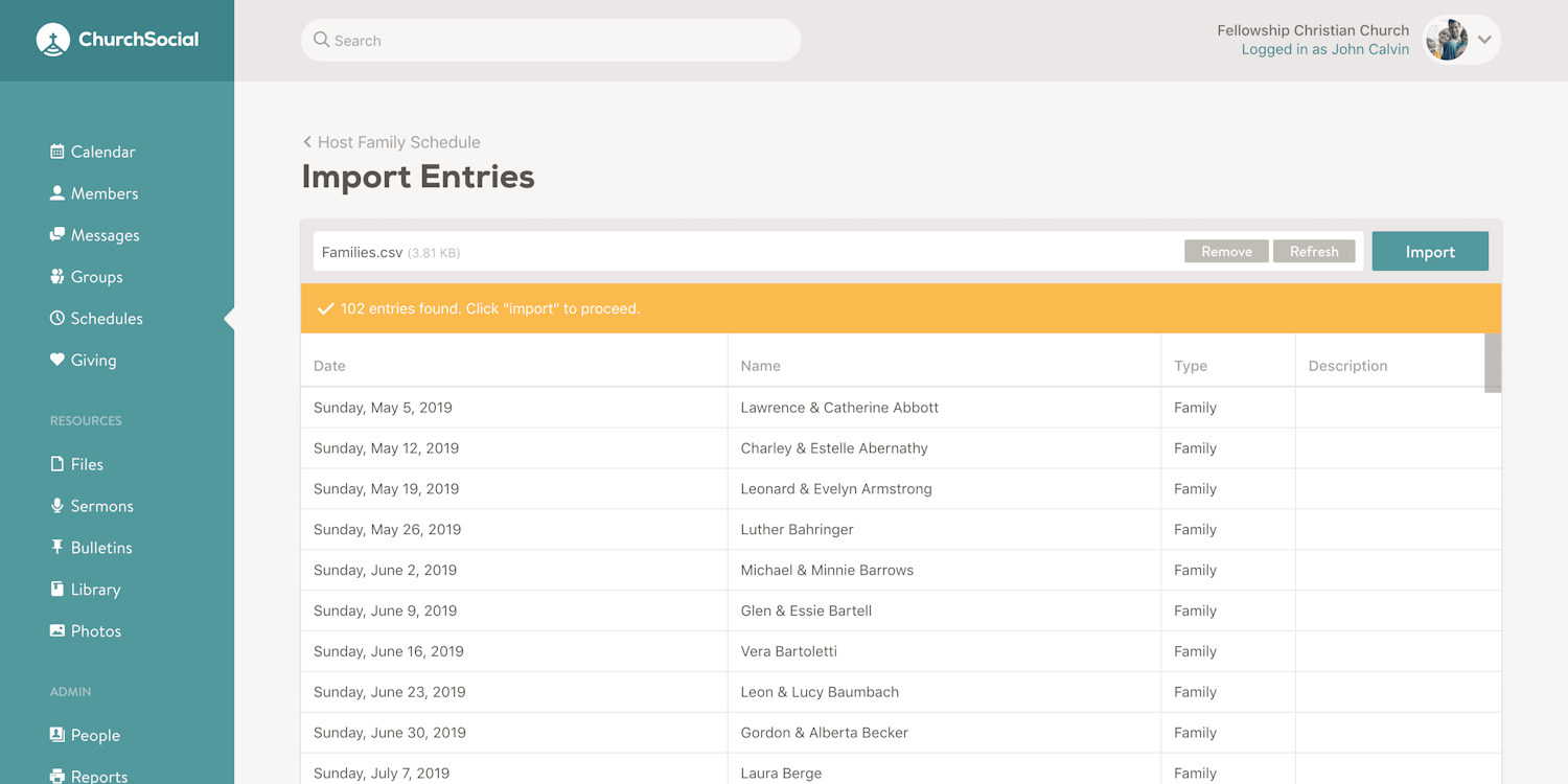 Schedules just got better screenshot